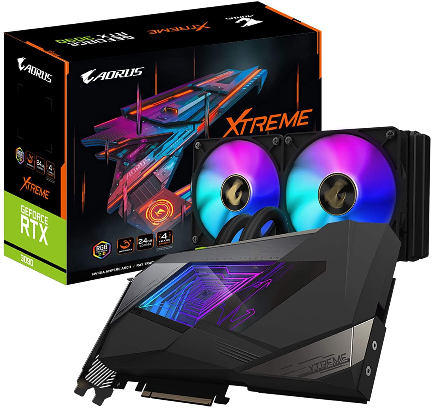 GIGABYTE AORUS GeForce RTX 3090 Xtreme WATERFORCE All-in-One Cooling System